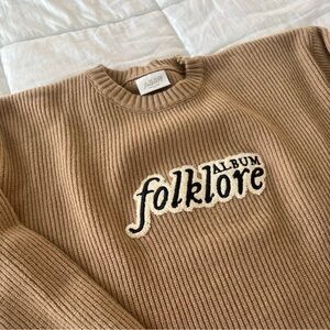 Taylor Swift Folklore Chenille Pullover Sweater